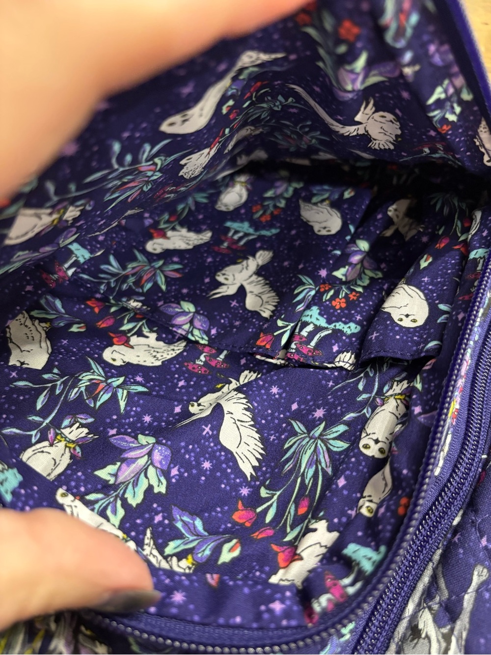 Vera Bradley x Harry Potter Forbidden Forest Sling Backpack - Picture 8 of 12